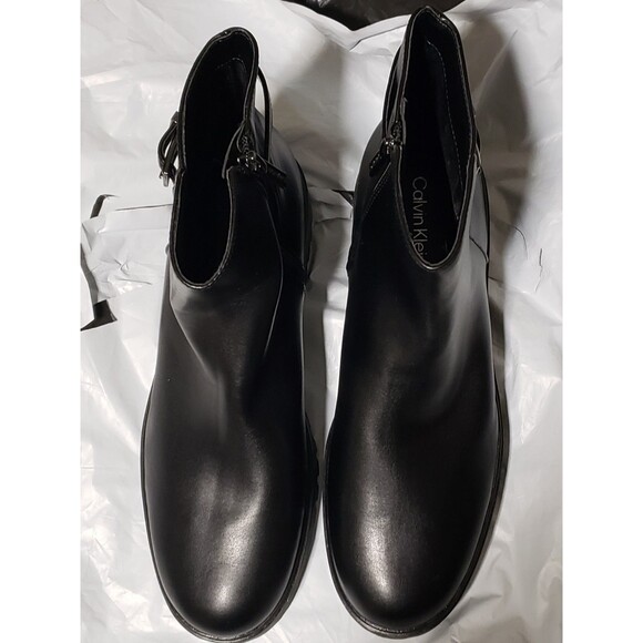 Calvin Klein Kalonie 2 Black Ankle Boots Size 10M NEW No Box - Picture 3 of 16